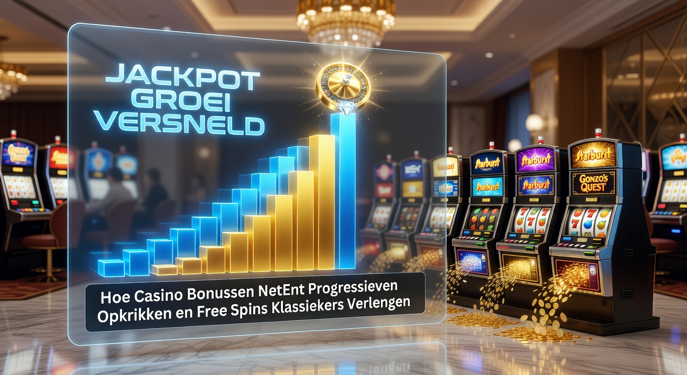 NetEnt progressieve jackpot meter die snel oploopt door casino bonussen en free spins promoties