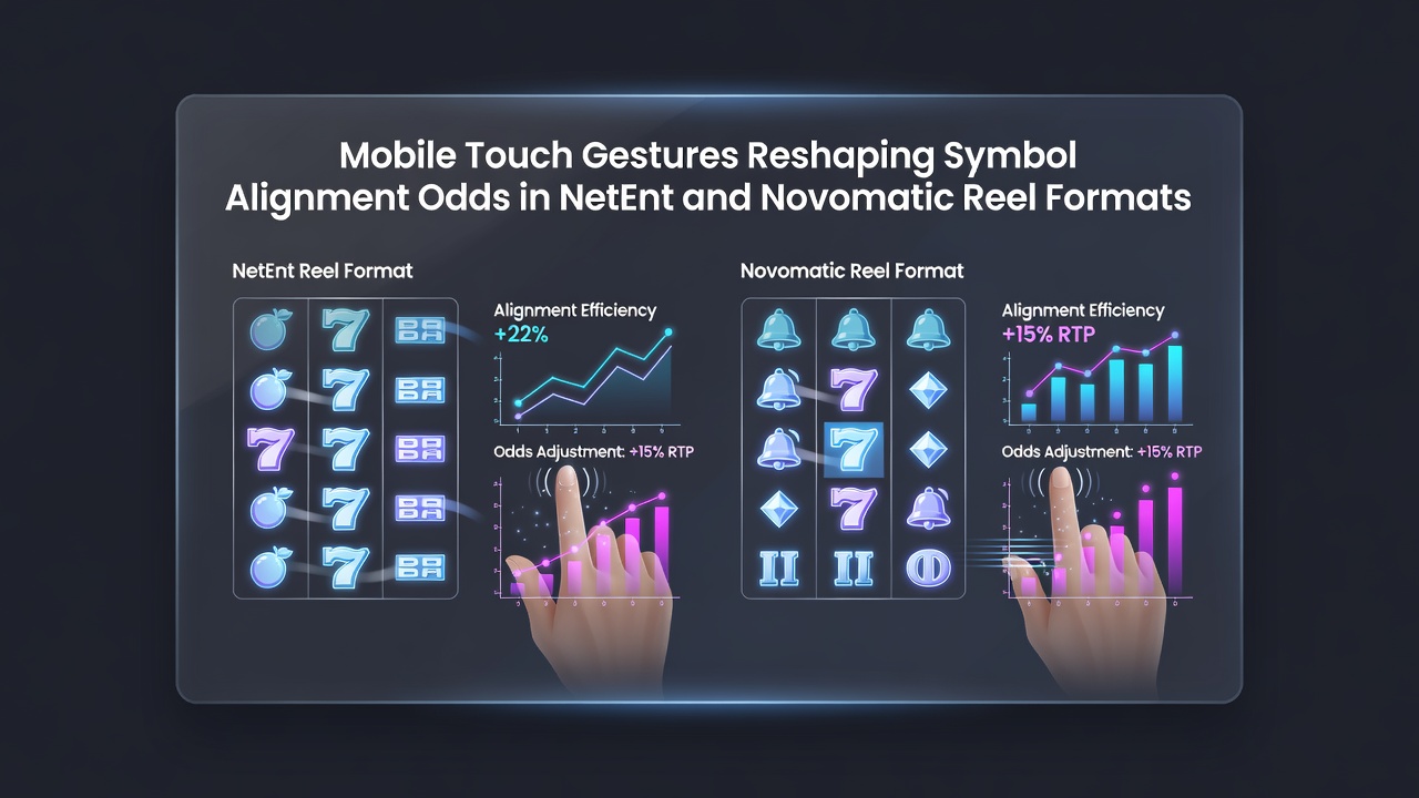 Vergelijking van symbolenalignering via verschillende touch gestures in mobiele slots