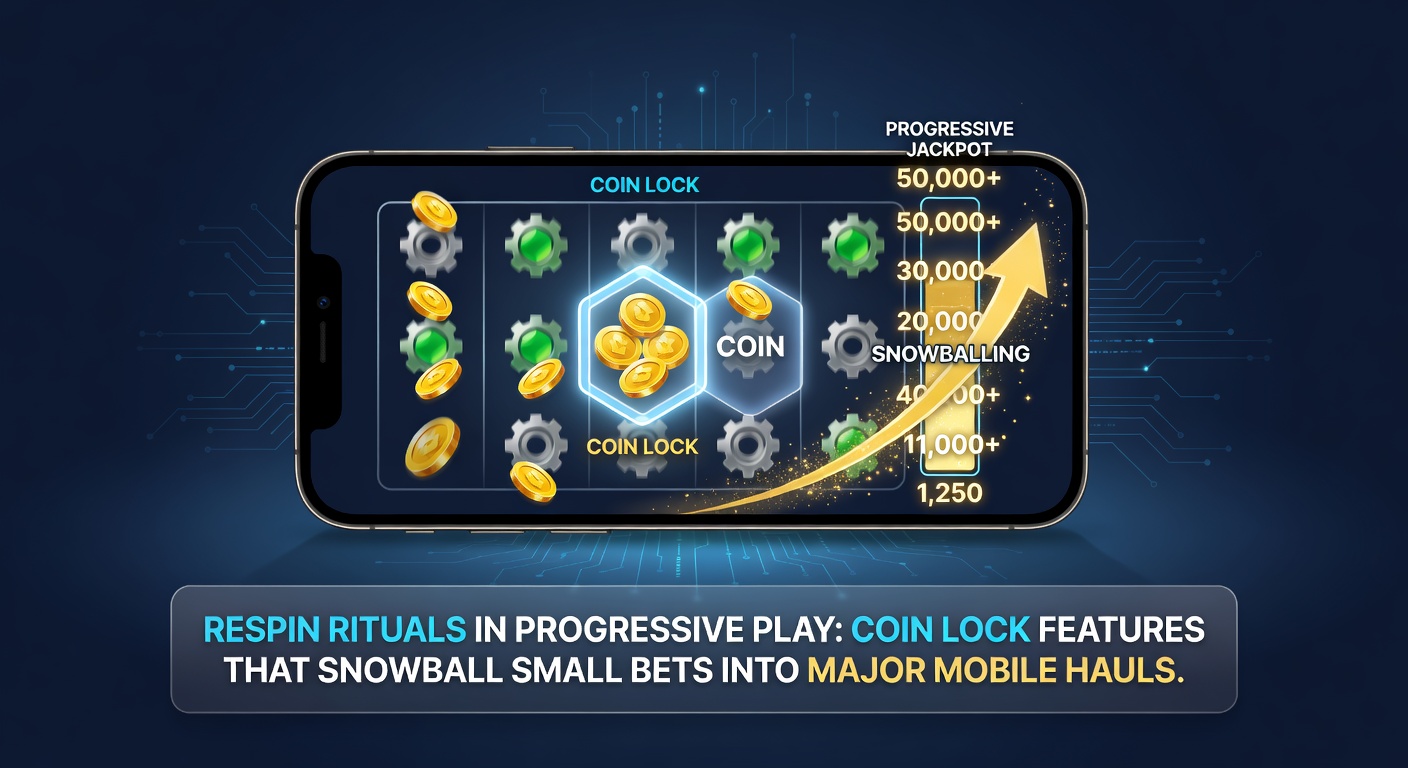 Coin lock accumulatie in een Book of Ra remix op mobiel, met groeiende jackpot meter tijdens respin keten