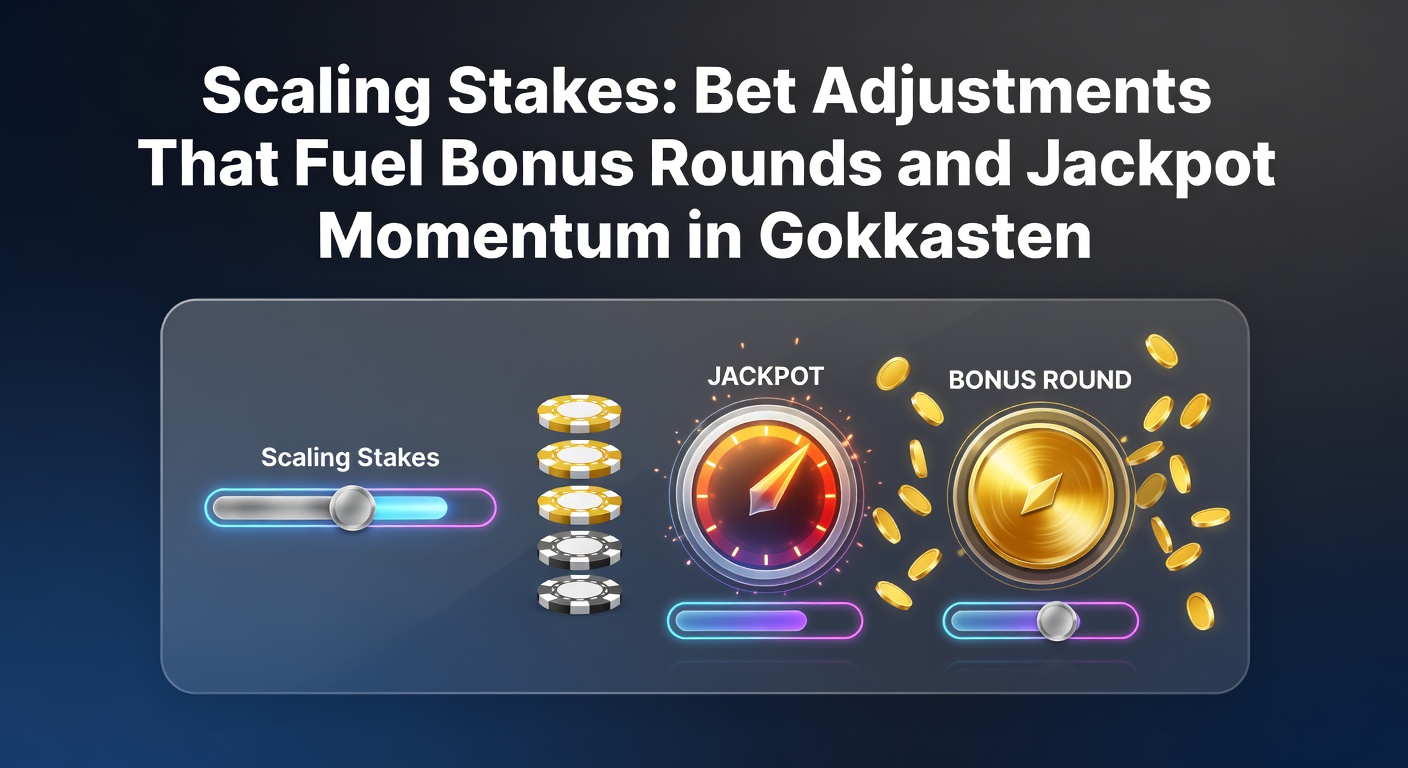 Grafiek die inzetniveaus toont met stijgende bonuskansen en jackpotgroei in een moderne gokkast-interface