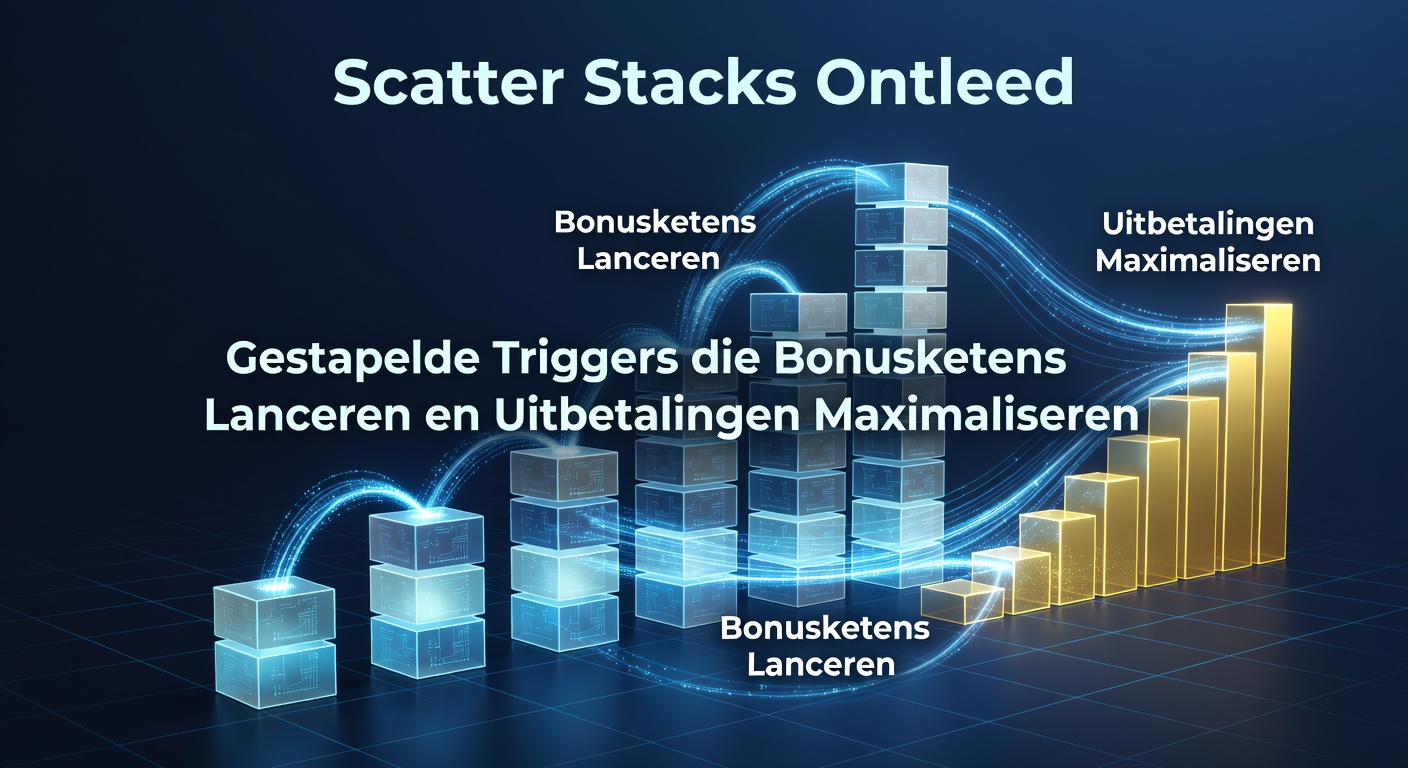 Voorbeeld van een bonusketen in actie met gestapelde scatters die free spins en multipliers activeren op een smartphone-scherm