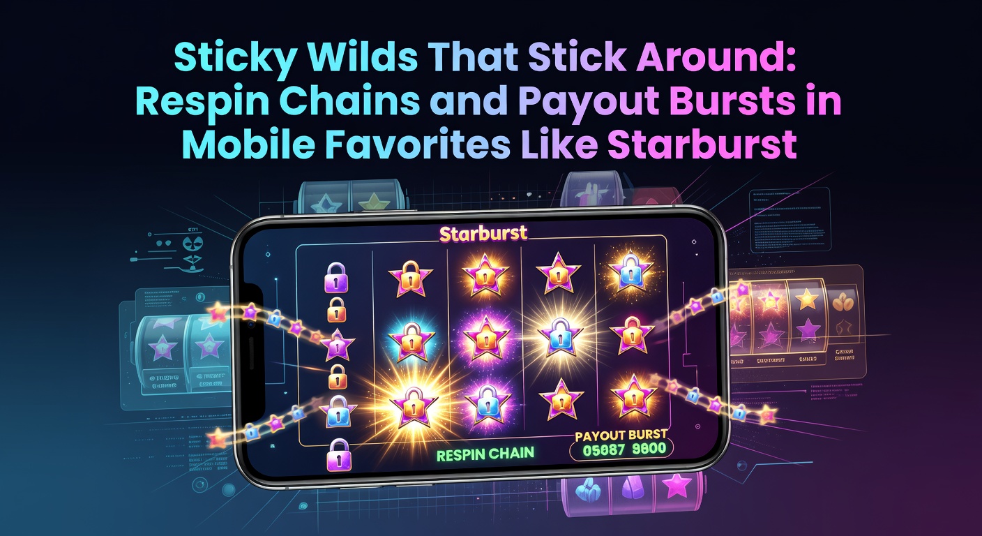 Dynamische weergave van een respin-keten met meerdere sticky wilds die uitbetalingen opstapelen in een mobiel slot als Starburst