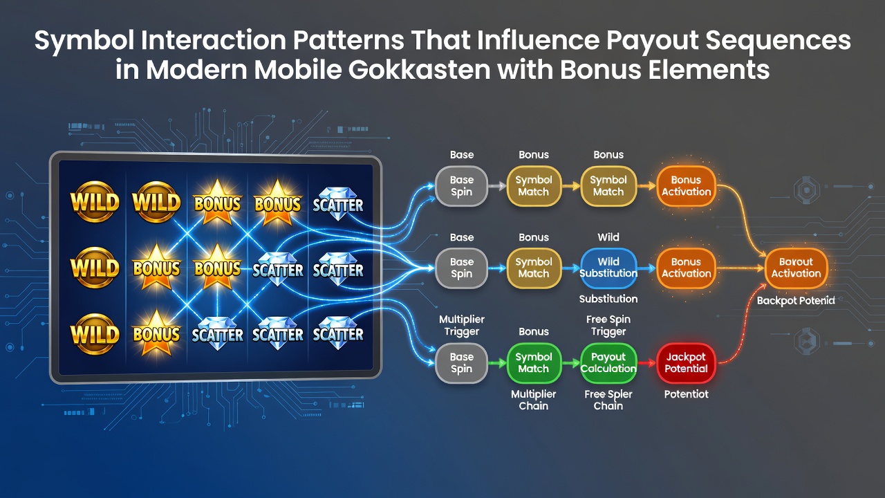 Symbol interactie patronen in mobiele gokkasten met bonus elementen