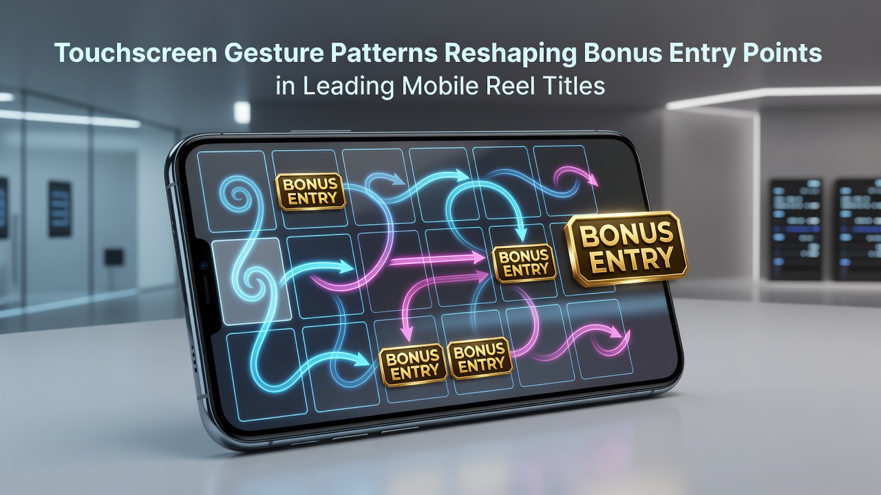 Touchscreen gebaren in mobiele gokkasten met reel titels